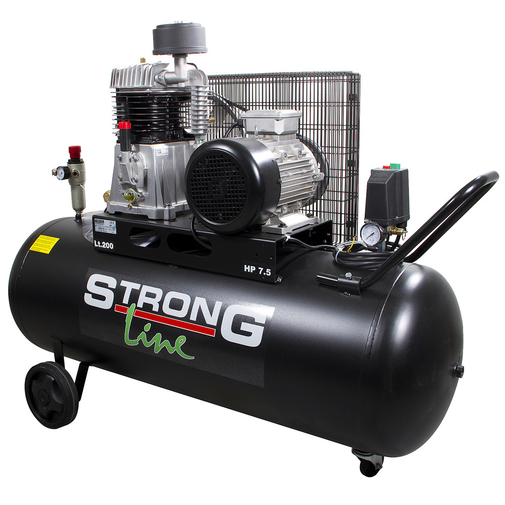 KOMPRESSORI 3-V 7,5HP 925L/200L MUSTA XT200925