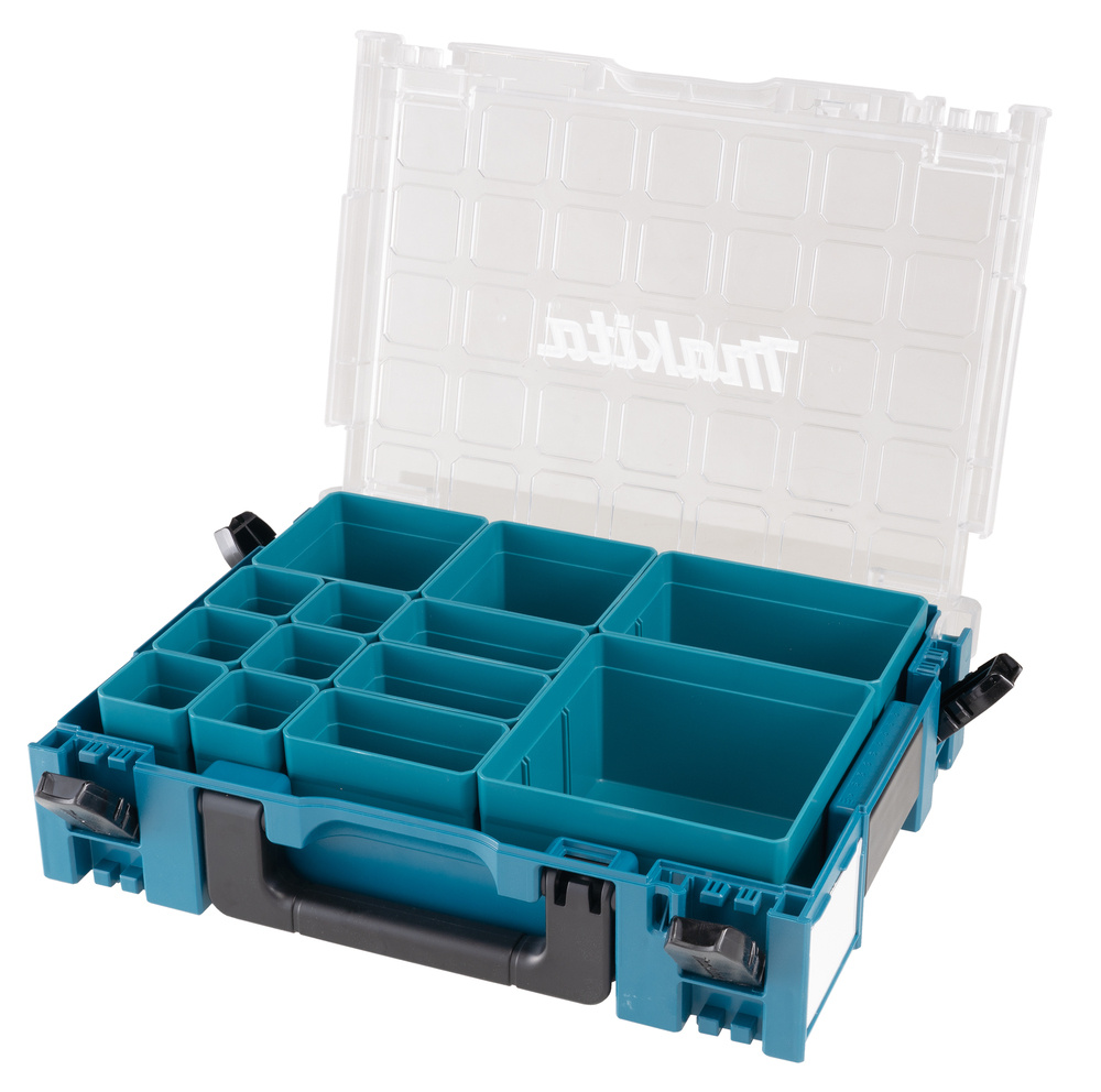 MAKITA 191X80-2 MAKPAC TARVIKELAATIKOSTO. ERI KOKOISILLA IRROITETTAVILLA LOKEROILLA MAK-191X80-2