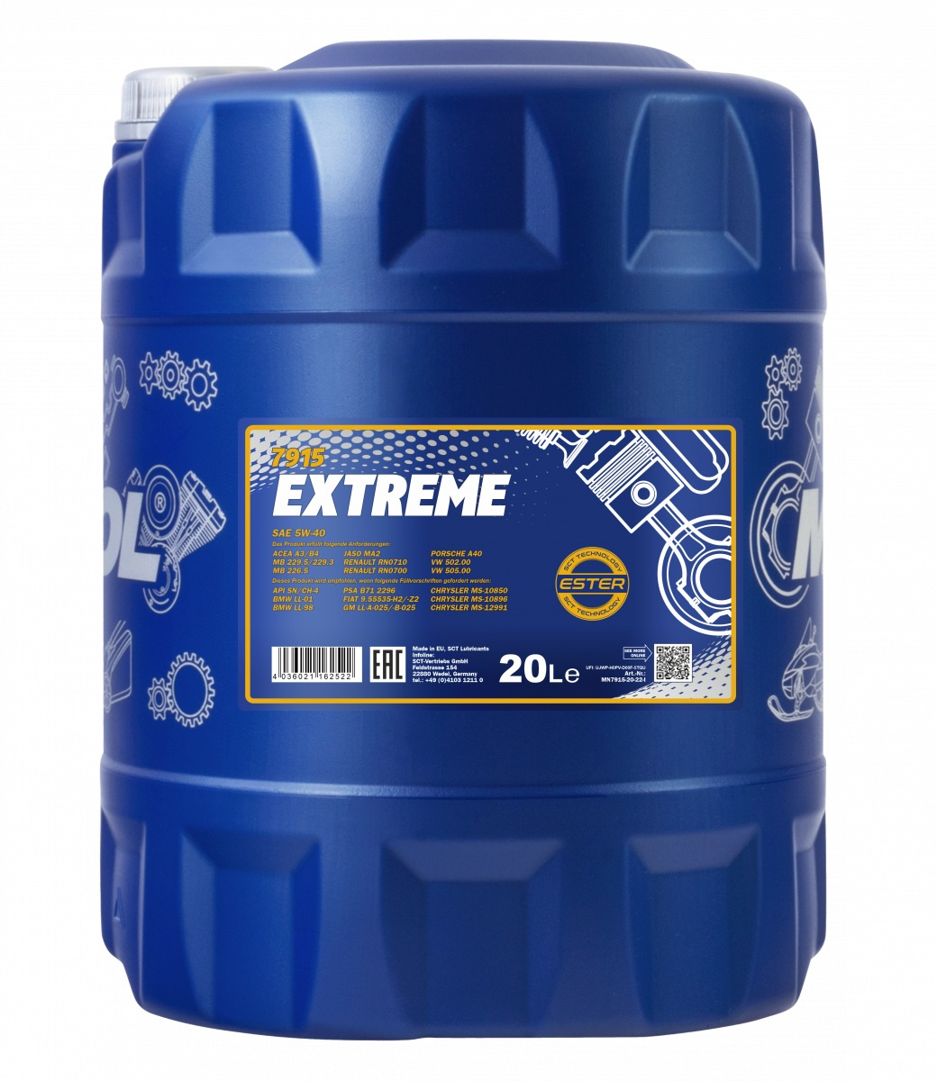 MANNOL 5W-40 EXTREME 7915 20L MN7915-20