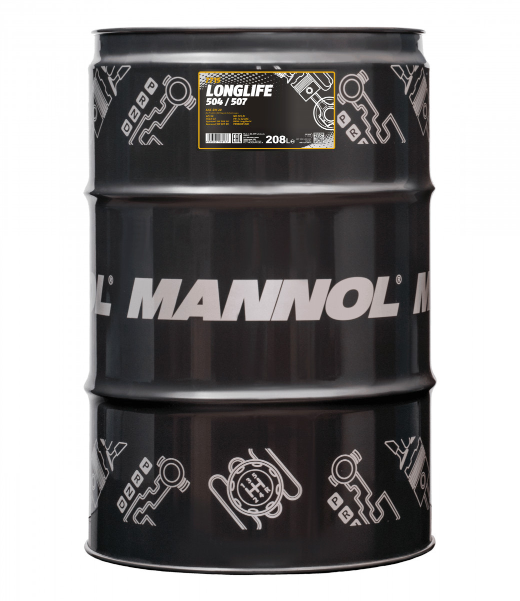 MANNOL 5W-30 504/507 LONGLIFE 7715 208L MN7715-208