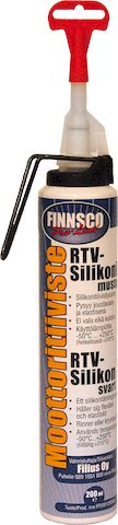 MOOTTORITIIVISTE RTV-SILIKONI MUSTA 200 ML FP2001200MU