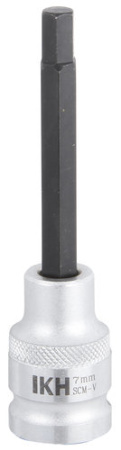 KUUSIOKOLOKÄRKIHYLSY 1/2" 7MM 100MM
