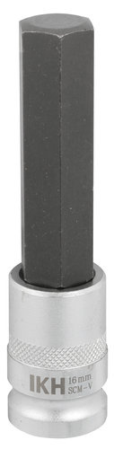 KUUSIOKOLOKÄRKIHYLSY 1/2" 16MM 100MM IKH4316