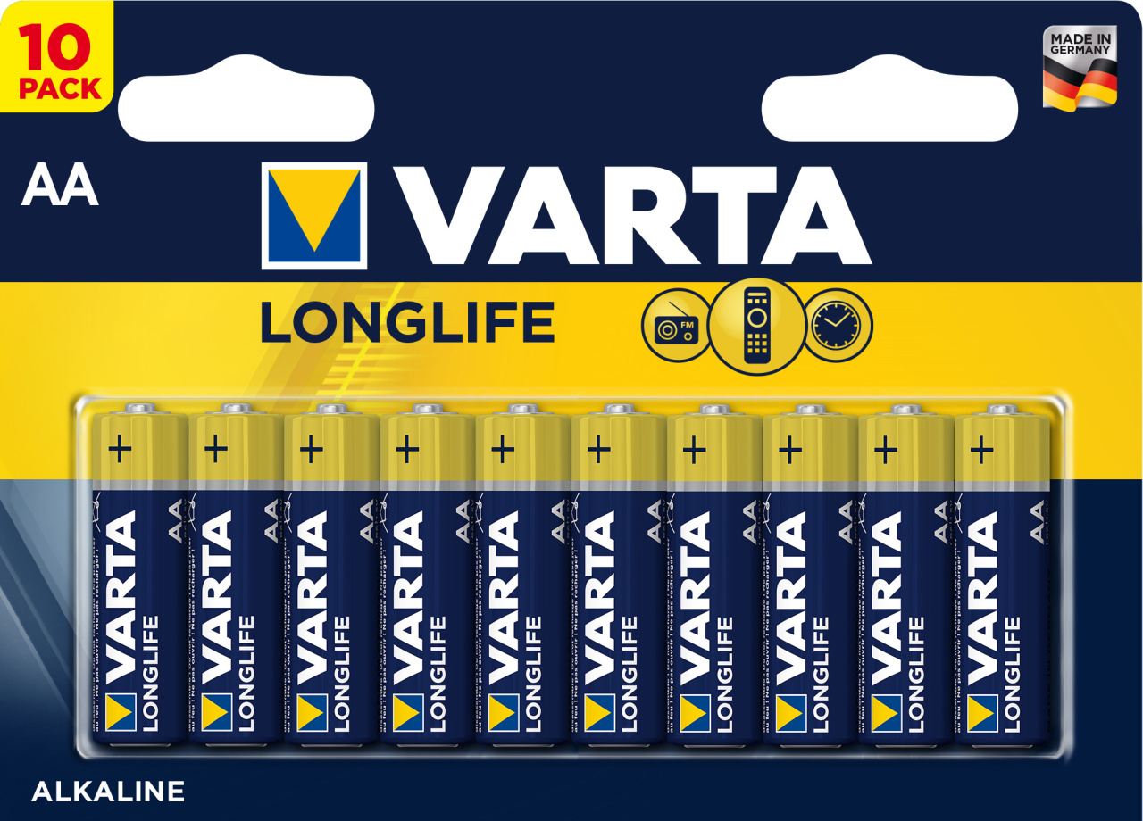 VARTA PARISTO LONGLIFE AA 10-PACK 360-4106101461