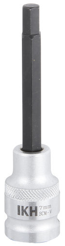 KUUSIOKOLOKÄRKIHYLSY 1/2" 7MM 100MM IKH4307