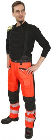 TALVIHOUSUT 4XL AMETISTI FL.PUN/MUSTA LK1 EN20471