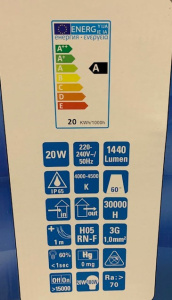 LED VALONHEITIN 20W / 230V IP65 JALUSTA CRX 2