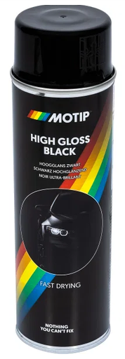 MOTIP RALLYE MUSTA KIILTÄVÄ 500ML 1784-04005