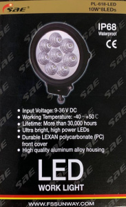 LED-TYÖVALO 10-36V 80W 2