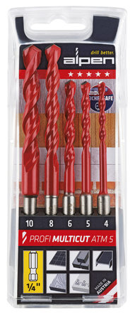 PORANTERÄSARJA 5-OS 4-10MM PROFI MULTICUT 1/4"
