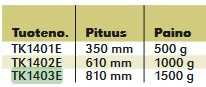 KIRVES 810MM/1,5KG LASIK.EVERE 2