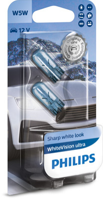 W5W 12V WHITEVISION ULTRA POLTTIMOSARJA