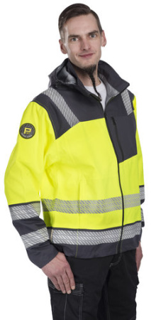 KUORITAKKI 2XL JADE FL.KELTAINEN/HARMAA LK2 EN2047
