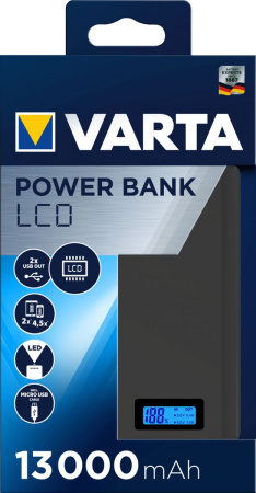 VARTA VARAVIRTALÄHD LCD POWERBANK 13000
