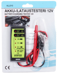 AKKU-/ LATAUSTESTERI 12V 2