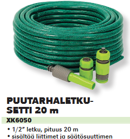 PUUTARHALETKUSETTI 20M 1/2
