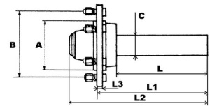 NAPA ATV 32X160 4X57X100 (400KG/20KM/H) 2