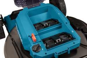 MAKITA DLM530Z RUOHONLEIKKURI HIILIHARJATON 2X18V, LEVEYS 53CM, TERÄSRUNKO, BIO/KERÄÄVÄ. RUNKOVERSIO 2
