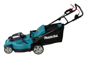 MAKITA DLM480CT2 RUOHONLEIKKURI 2X18V, 2X5,0AH, LEVEYS 48CM, KOMPOSIITTIRUNKO, BIO/KERÄÄVÄ 2