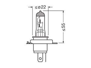 OSRAM COOL BLUE 12V H4 NEXTGEN 3