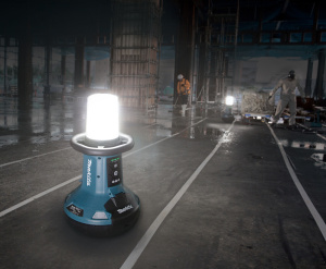 MAKITA DML810 TYÖMAAVALAISIN 2XLXT AKKU/230V. 1500/3000/5500 LUMEN. YHTEENLIITETTÄVISSÄ 8KPL. RUNKOVERSIO 2