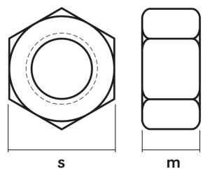 MUTTERI M10 A2 8KPL DIN934 2