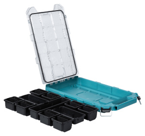 MAKITA P-91051 MAKTRAK LOKERIKKO XL MATALA VÄLIJAKAJILLA (60X39X9CM), KANTAVUUS 23KG 2