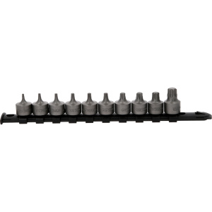 3/8Ö:N BITTIHOLKKISARJA TORX, LYHYT, 10-OSAINEN T10-T55 2