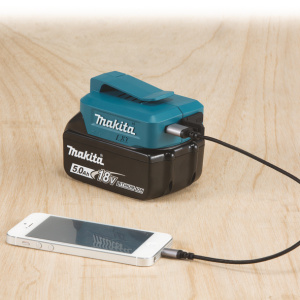 MAKITA SEAADP05 AKKUADAPTERI, MUUTTAA 18V AKUN USB VIRTALÄHTEEKSI 3