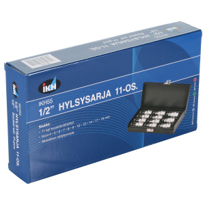 KUUSIOKOLOHYLSYSARJA 1/2" 11-OSAINEN 2