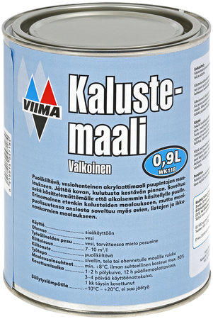 KALUSTEMAALI 0,9L VALK.