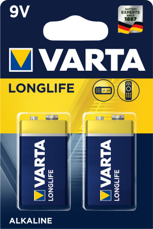 VARTA PARISTO LONGLIFE 9V 2KPL