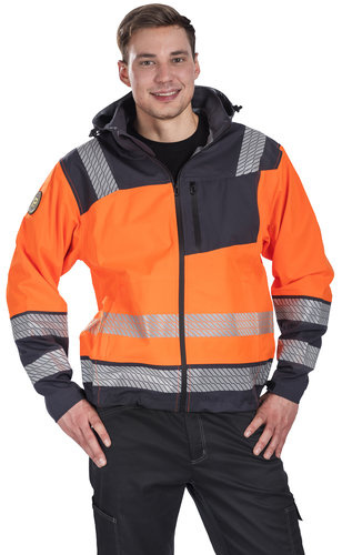 KUORITAKKI XS JADE FL.ORANSSI/HARMAA LK2 EN20471 PAT567-XS