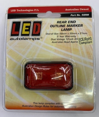 LED-ÄÄRIVALO 12/24V 58X35X19MM