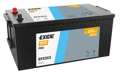 EF2353 EXIDE SHD PRO 235AH 518X274X240 +/- 1300A