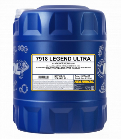 MANNOL 0W-20 LEGEND ULTRA 7918 20L