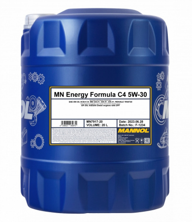 MANNOL 5W-30 FORMULA ENERGY C4 7917 20L