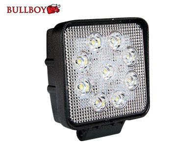 BULLBOY LED TYÖVALO 27W 1700LM 9-32V NELIÖ 9X3W LED #