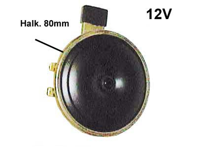 ÄÄNITORVI 12V 80MM 2-NAP. *