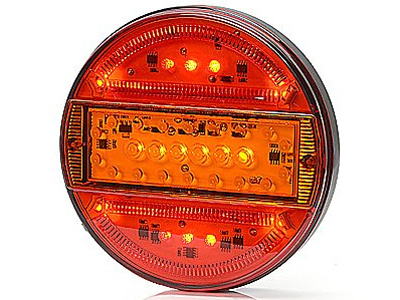 LED-TAKAVALO SLIM LINE 140MM VÄRILLINEN LASI
