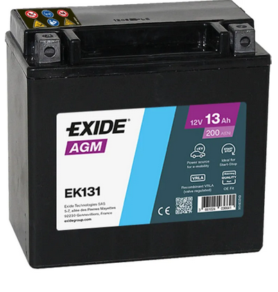 EXIDE-APUAKKU AGM AUXILIARY EK131 13AH