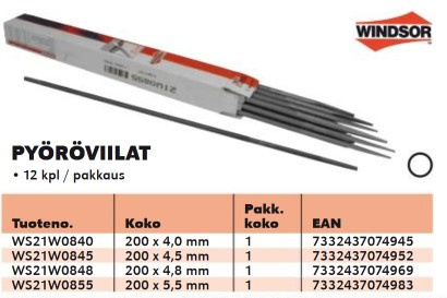 VIILA 5,5MM 12KPL WINDSOR