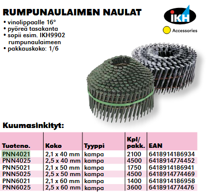 NAULA RUMPU KUUMAS.2,1X40 2100KPL