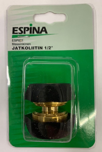 JATKOLIITIN 1/2" MESSINKI ESP021
