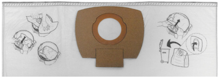 MAKITA PÖLYPUSSI FLEECE KANGASTA 5 KPL