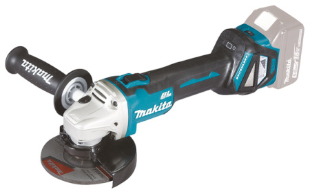 MAKITA DGA511Z KULMAHIOMAKONE 125MM 18V, SÄÄDETTÄVÄ, HIILIHARJATON. RUNKOVERSIO