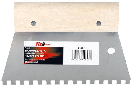 HAMMASLASTA 180MM 6X6MM RUOSTUMATON