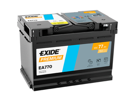 EXIDE-AKKU PREMIUM EA770 77AH