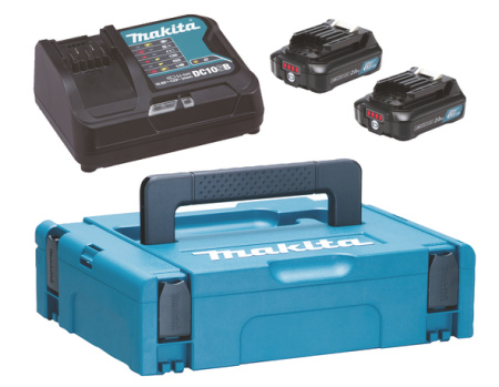 MAKITA 197658-5 POWERPACK CXT. LATAUSLAITE DC10SB, 2KPL AKKU BL1021B JA MAKPAC LAUKKU