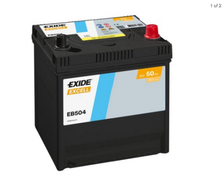 EXIDE-AKKU EXCELL EB504 50AH